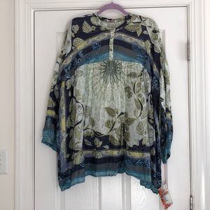 NWT Johnny Was Silk Tunic Size XL